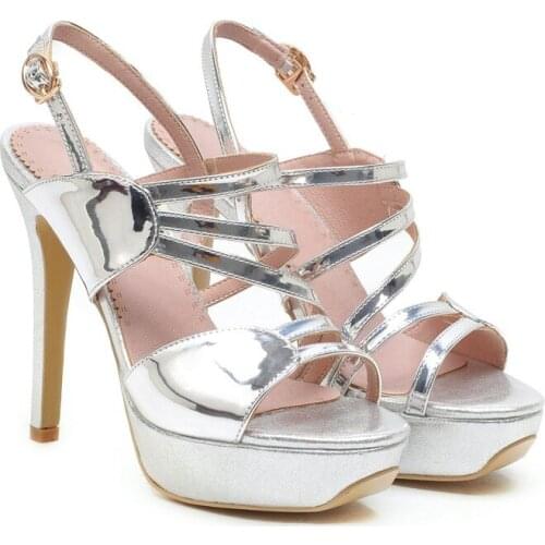 Big Size 9 10 11 12 ladies summer platform sandals women shoes woman Double cross strap