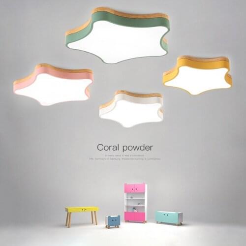 Modern ceiling light bedroom lamp childrens room Colored Star Lamp Kindergarten Classroom macaron cartoon ceiling lamp