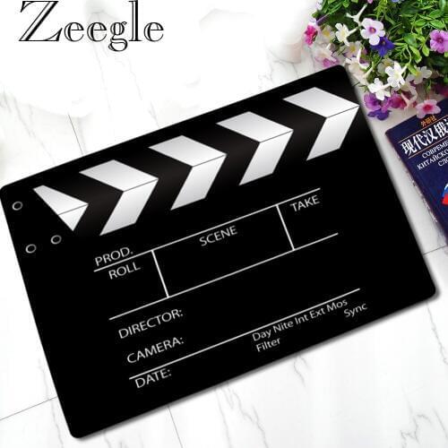 Zeegle Front Door Mat Funny Rubber Bath Mat Waterproof Anti-Slip Floor Mat Carpet Entrance Doormat Kitchen Bathroom Carpet Rug