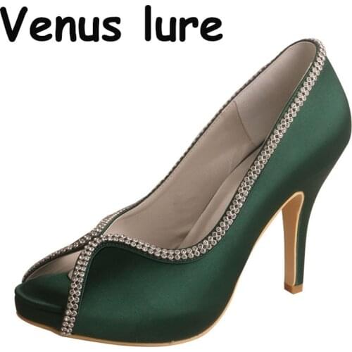 23 Colors Ladies Wedding Shoe Sale with Platform White Evening Wear Shoes