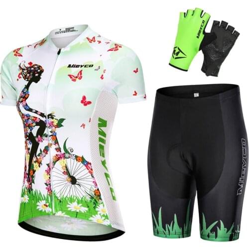 Woman Cycling Clothing Suit Accesorios Para Bicicletas 2021 Summer Bicycle Set Ciclismo Short Sleeve Mountain Bike Mtb Jerseys