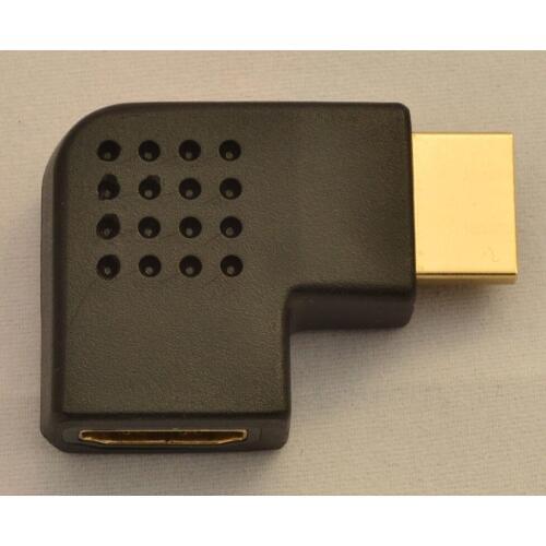 500pcs/lot HDMI Right Angle 270 Degree Port Saver Adapter Male to Female For HDTV 2016 New