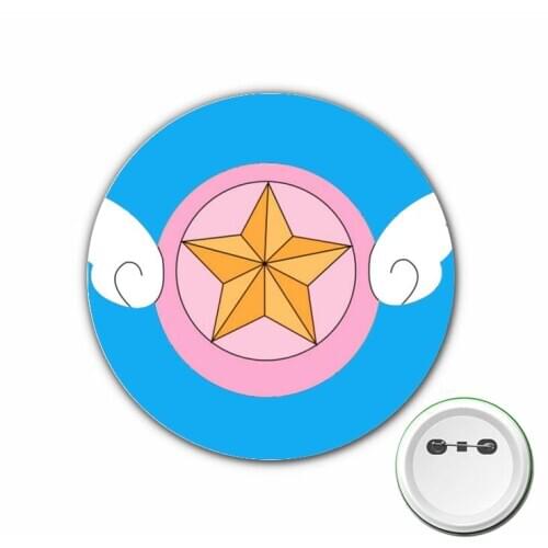 Anime Cardcaptor Sakura Cosplay Badge Cartoon Brooch Pins for Backpacks bags Badges Button Clothes Accessories