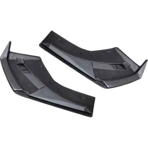 Car Accessories Carbon Fiber MAD Style Front Lip Splitter 2 Pcs Fit For 14-16 Huracan LP610-4 Coupe Spyder Front Bumper Lip