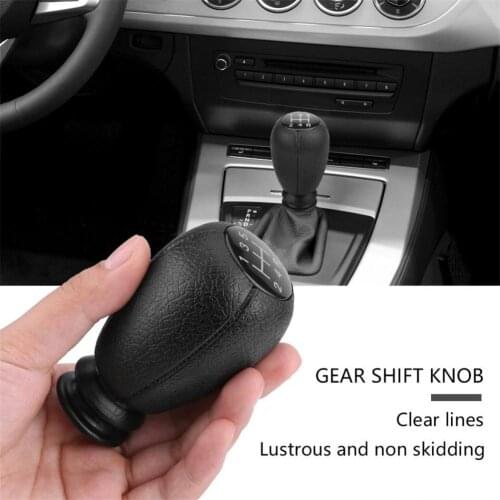 SPEEDWOW 5/6 Speed Gear Shift Knob Lever Shifter Gaitor Boot PU Leather For Volkswagen VW 2003-2008 Golf 4 IV MK4 R32 Jetta