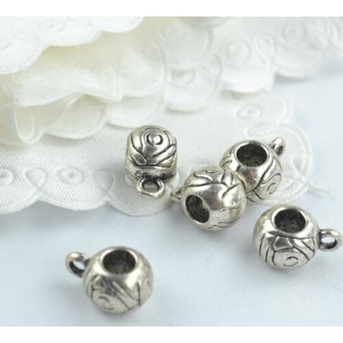 20 pcs Zinc Alloy Bead DIY European big hole metal connector Beads Fits Charm Bracelets Necklaces Pendants making 18192