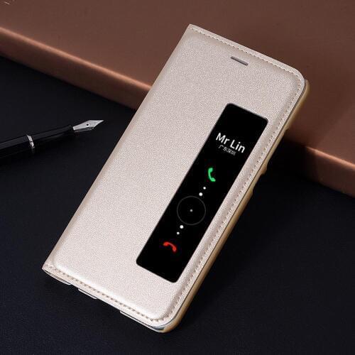Flip Cover Leather Phone Case For Huawei P10 Plus P 10 Pro P10plus P10pro 10plus 10pro Shockproof Magnetic Smart View Case
