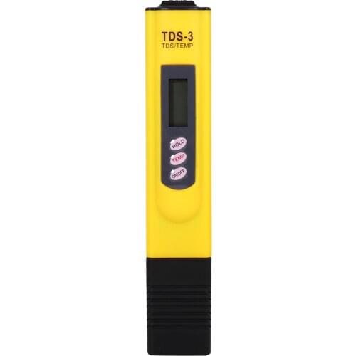 Digital LCD Water Quality Testing Pen Purity Filter TDS Meter Tester 0-9990 PPM Temp Water Quality Testers Dropshipping