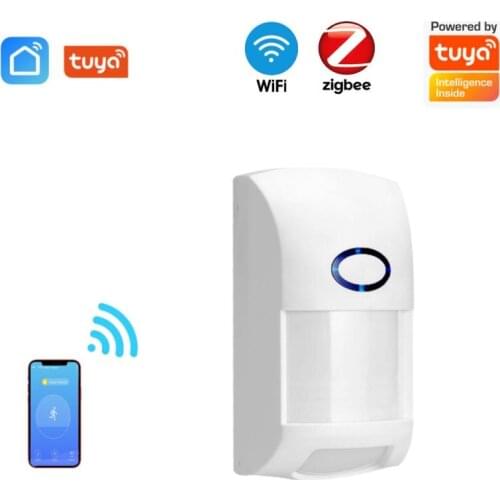 Tuya Zigbee Motion PIR Sensor Detector WIFI Movement Sensor RF433 Smart Life APP Wireless Home Security System