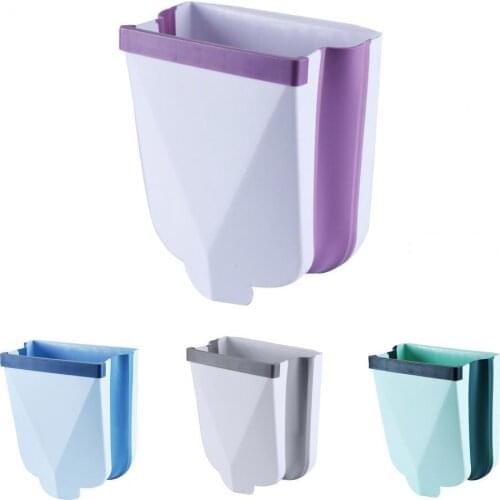 Waste Bin Large Capacity Removable Plastic Mini Household Cleaning Tools for Kitchen Hanging Storage Supplies