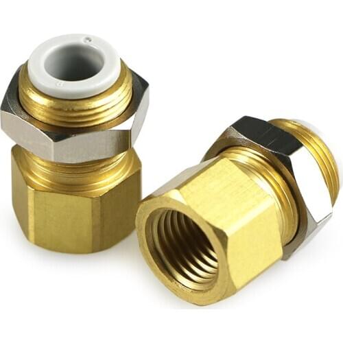 KQ2E04-M5 KQ2E04-M6 KQ2E04-01 KQ2E04-02 KQ2E06-01 KQ2E06-02 KQ2E06-03 Internal thread bulkhead fitting