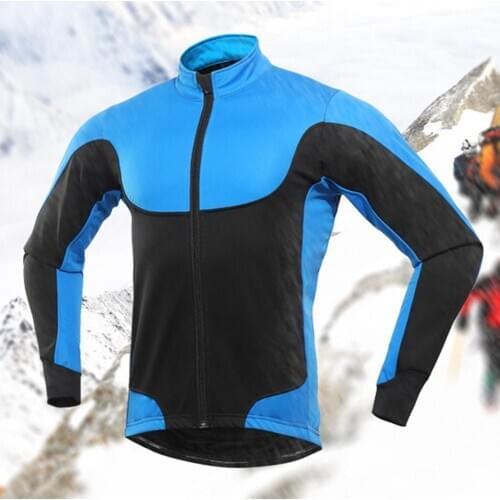 Jackets Men Winter Outdoor Sports Thermal Long Sleeve Bike Bicycle Cycling Jacket Coat