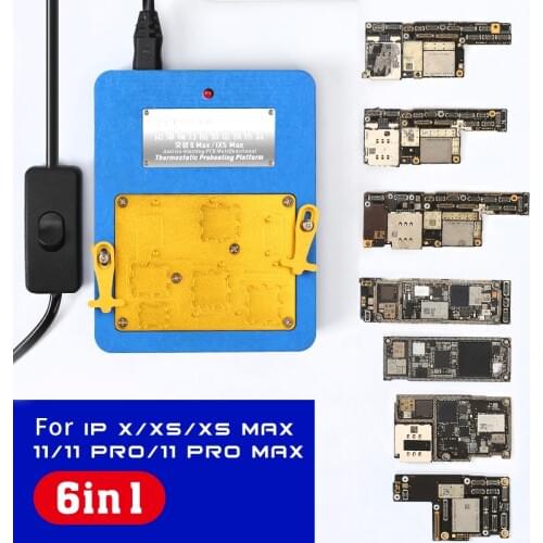 MECHANIC IX5 MAX Anti Tin-Blasting PCB Thermostatic Preheating 6 in 1 Platform For iPhone X-11 Pro Max Motherboard Chip Repair