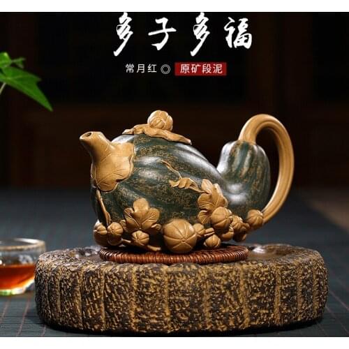 Many children f recommended pure manual section of ore is often in red mud quality goods pumpkin teapot tea factory
