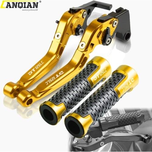 Motorcycle Accessories Adjustable Brake Clutch Lever Hand Bar Grip For Yamaha DT125LC DT125 LC MK2 MK3 1985 1986 1987 1988 1989
