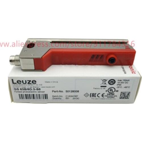 100% New Original Leuze Slot Sensors GS 63B / 6D.3-S8 Label Sensor Lacker Bram