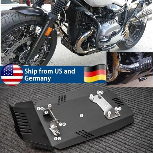 Motorcycle Skid Plate Bash Engine Guard Protection Cover Belly Pan Protector For BMW R NINE T NineT R9T Scrambler Pure 2014-2021
