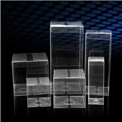 Clear PVC box Square Gift Boxes Favor Candy Packing Souvenir Box Transparent Chocolate Bags Wedding Favor Party Supply