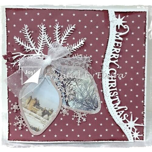 Merry Christmas Lace Dies 2020 New Metal Cutting Dies Scrapbook Embossing for Card Making Album Decor Stencil Template DIY Craft