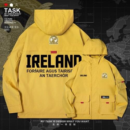 Northern Irelan NIR men jacket hooded air force logo army fan printed coat top jackets for men Military mens autumn clothes