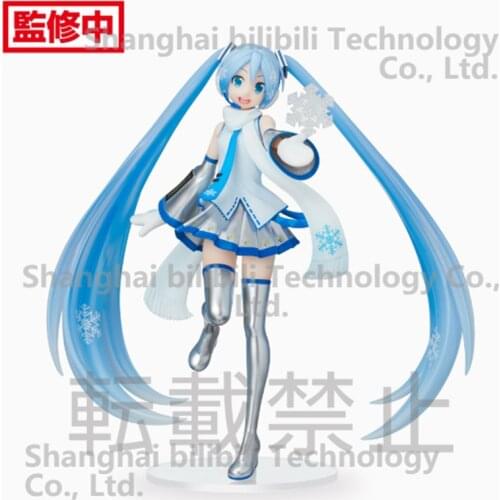 Vocaloid Hatsune Snow Miku Anime Figure Collectible Model Toys Desktop Ornaments Cartoon Figure Model Anime Toys Gift