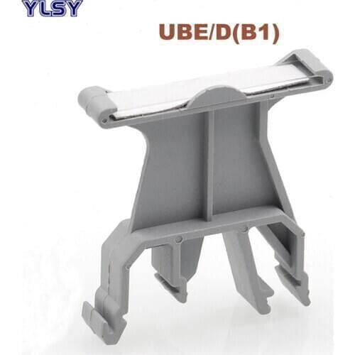 10Pcs UBE/D B1 Tag Carrier Terminals Mark Tower Seat UK Dia Rail Terminal Block Wire Connector Morsettiera Identification Board