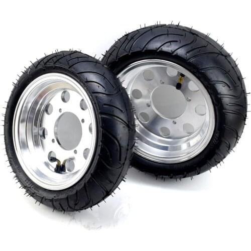 130/50-8 Rear Tire Tubeless & Tyres 90/65-8 Front Tire Vacuum rims wheels for Buyang Electric Scooter Pocket Bike Mini