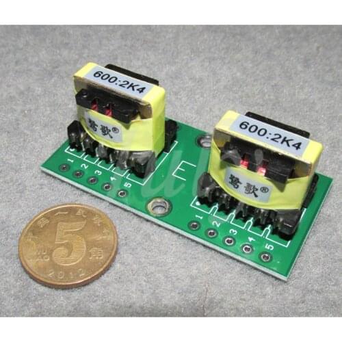 600Ω: 2K4 Audio Isolation E19 Permalloy Transformer Balanced and Unbalanced Conversion Audio Isolator Multimedia Audio Input