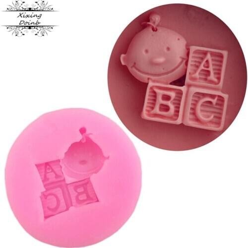 Doinb Letter ABC doll cake mold candy mold silicone mold baking accessories cake decoration chocolate tool DIY