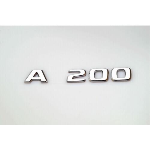 Emblem Badge Decal Trunk Rear ABS for Mercedes Benz A200 A200L A200Ld A200d Chrome Matt Black Stylish Car Exterior Stickers