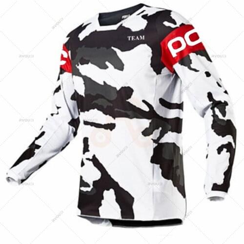 Moto Motocross Ciclismo MX MTB Jersey Mujre DH Downhill Jersey TEAM POC Racing Cycling Jersey Bike Shirts Offroad DH Motorcycle