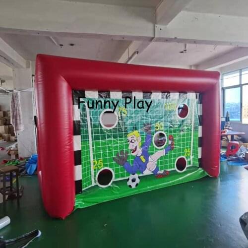 Giant Inflatable Soccer Goal Portable Football Goal Inflatables Soccer Kick Games Inflatable Soccer Gate Target