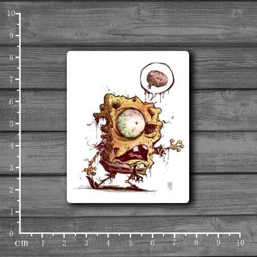 Zombie sponge sir! Stationery Graffiti Suitcase Kids Toys Sticker Decor For Ablum Scrapbooking Laptop Notebook Sticker[Single]