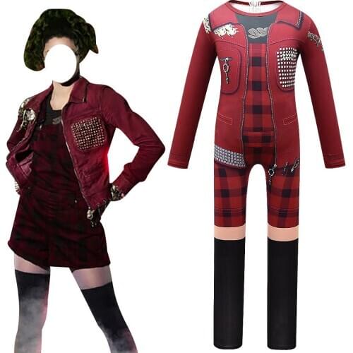 Teens Halloween Cheerleader Costume Girls Addison Outfits Fancy Jumpsuit for Zombies School Girl Cheer Camp Bobysuit Costume