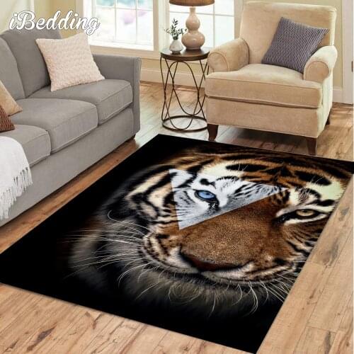 Angry Tiger and Animal Series Carpet for Large Home Living Room Teenager Bedroom Decoration Area Rug Floor Mat Bathroom Mats