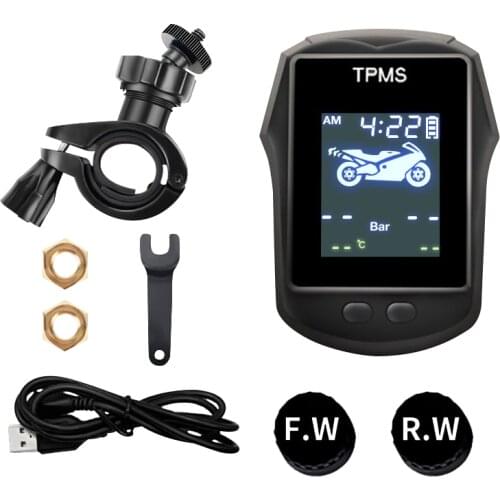 Motorcycle tire pressure gauge for VESPA GTS TMAX 530 500 NMAX PCX FORZA 350 XMAX 300 400 TPMS tyre pressure temperature guage