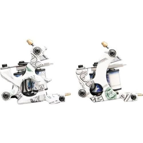 10 Wrap Coils Tattoo Machine Shader & Liner Rotary Tatoo Motor Instrument Permanent Makeup Tools