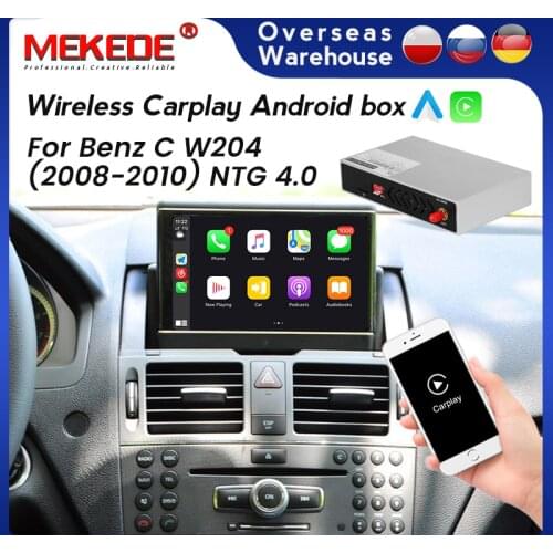 MEKEDE Decoding Box For Mercedes Benz C W204 2008-2010 NTG 4.0 Wireless CarPlay Android Auto Radio Mirror Link AirPlay Function