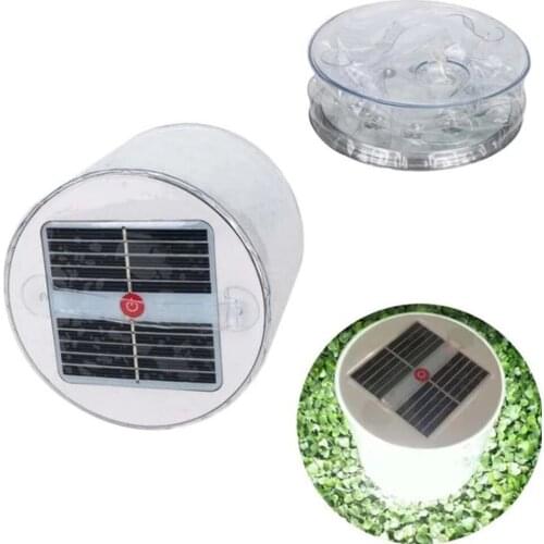 Lantern Inflatable Emergency Accessory Indoor Lighting Fishing Hiking Camping Lamp Foldable PVC Outdoor Supply Solar Powered