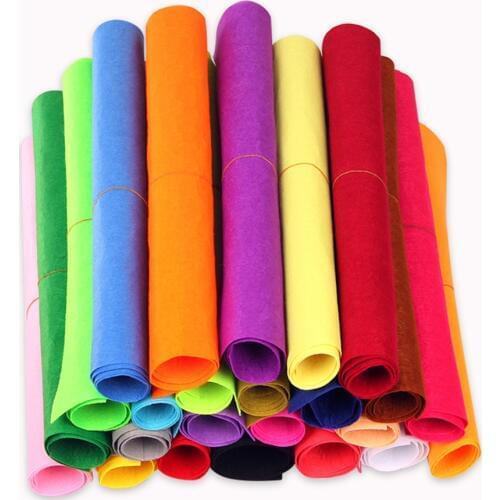 Nonwovens 50CMX40CM Felt Fabric,Polyester,Non-woven Felt,1 MM Thick,Handmade fabric Kindergarten Creative DIY Materials