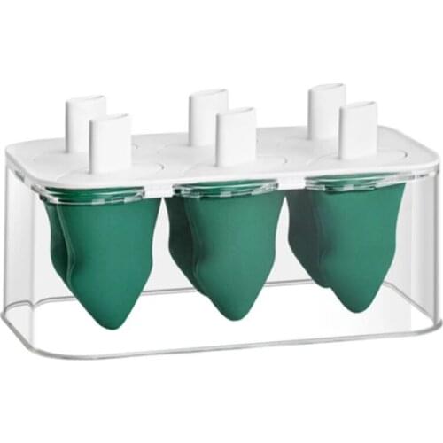 Summer New Creative Six Grid Small Tree Ice Cream Mold Silicone Food Grade Ice Cream Mold