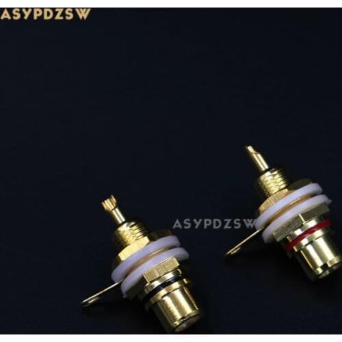 One pair (Black/Red) gold-plated RCA Preamplifier/DAC/Power amplifier RCA