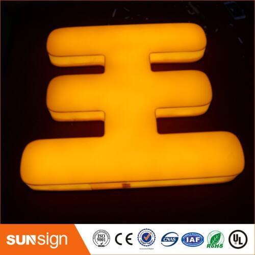 Custom design LED letter fonts 3d letters