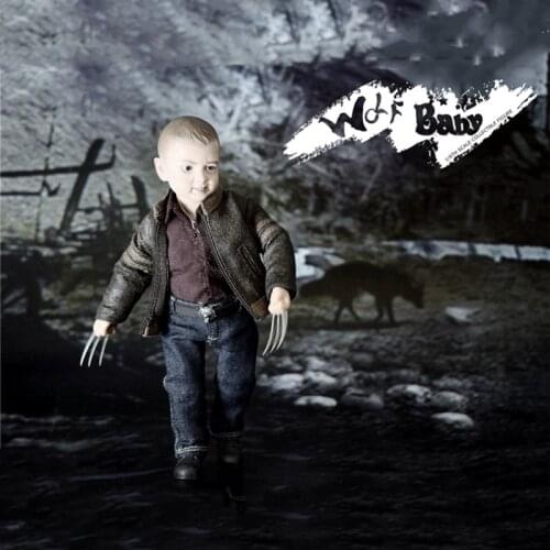 For Sale Mini Toys 1/6 15.5cm Hero Baby Series Wolf baby Children Full Set Soldiers Acton Figure Model for Fans Holiday Gifts