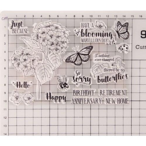 Reunion Spring Flowers Clear Stamps DIY Scrapbooking Craft Supplies Silicon Seal Custom Card Photo Album Ink Pad Stamping