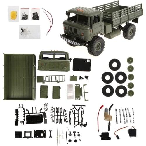 WPL B - 24 1:16 2.4G Mini Off-road RC Car Military Truck DIY Assembly Models 95AE
