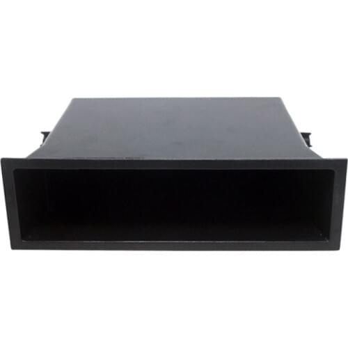 Single Pocket Fascia Din Car Vehicle Radio Cd Storage Box for Car Accessories Universal Install Racing Kit