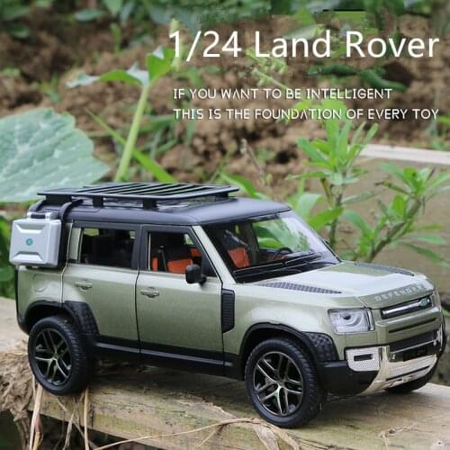 New 1/24 Land Rover Defender SUV Toy Alloy Car Diecasts & Toy Vehicles Metal Car Model Simulation Collection Toys For Kids Gifts