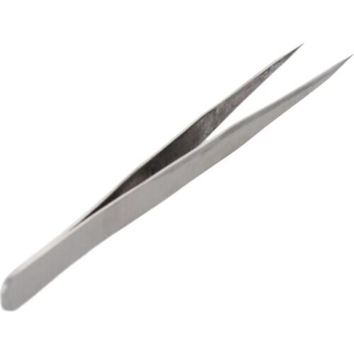 Utoolmart 1/3/5pcs Stainless Steel Pointed Flat Tweezers High Precision Card Packaging Industrial Tweezers ST-11 ST-12 ST-13