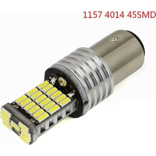 1pcs 1157 45smd 4014 decode reversing turn signal LED indicator car brake light